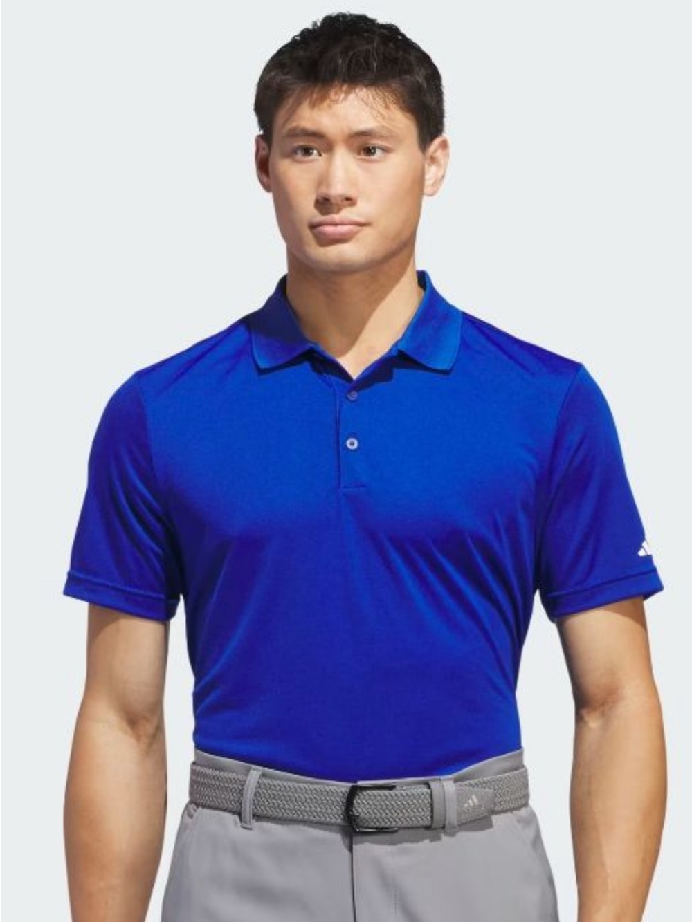 adidas Blue Heathered Men's Polo Shirt